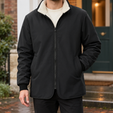 Fleece Lined Jacket with Zip Front and Side Pockets