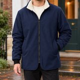 Fleece Lined Jacket with Zip Front and Side Pockets