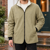 Fleece Lined Jacket with Zip Front and Side Pockets