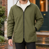 Fleece Lined Jacket with Zip Front and Side Pockets