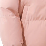 Hooded Puffer Jacket with Zip-Front and Drawstring Hem