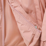 Hooded Puffer Jacket with Zip-Front and Drawstring Hem