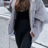 Oversized Hooded Puffer Coat with Faux Fur Trim