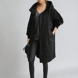 Trench Coat with Belt and Lapel Collar