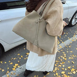 Slouchy Top Handle Tote Bag with Bag Charm