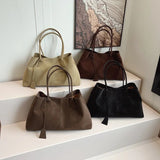 Slouchy Top Handle Tote Bag with Bag Charm