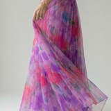 Cut-Out Wrap Maxi Dress with Spaghetti Straps