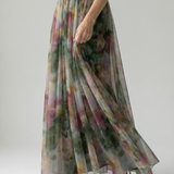 Cut-Out Wrap Maxi Dress with Spaghetti Straps