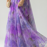 Cut-Out Wrap Maxi Dress with Spaghetti Straps