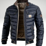 Stand Collar Quilted Puffer Jacket