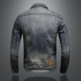 Washed Denim Jacket with Flap Pockets