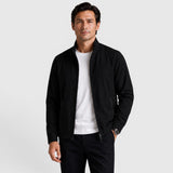 Tailored Zip-Front Jacket with Stand Collar