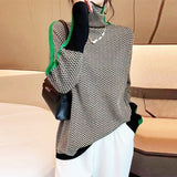 Contrast Sleeve Turtleneck Sweater