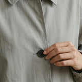 Trench Coat with Belt and Lapel Collar