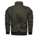 Cargo Jacket with Zip Front and Flap Pockets