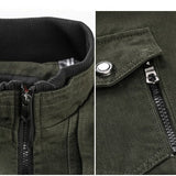 Cargo Jacket with Zip Front and Flap Pockets