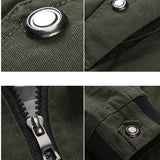 Cargo Jacket with Zip Front and Flap Pockets