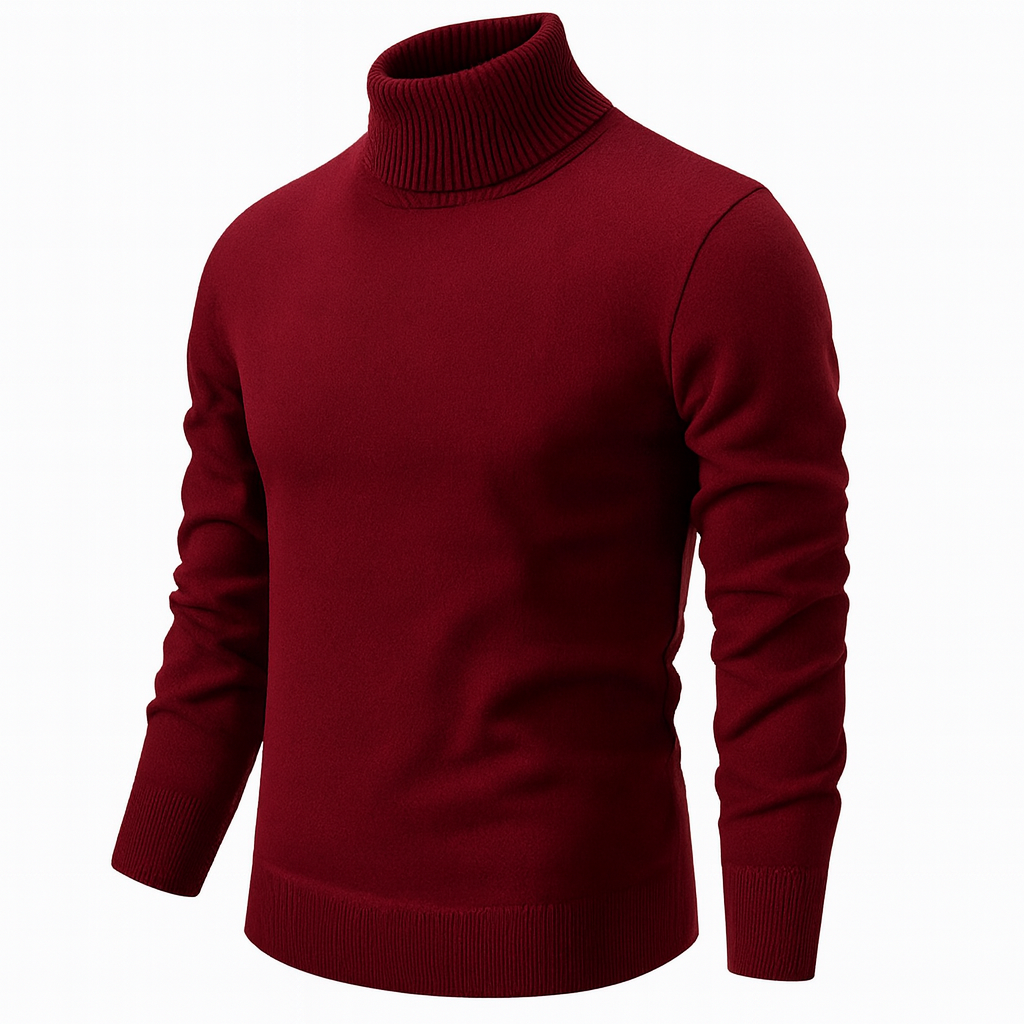 Slim-Fit Knit Turtleneck Sweater
