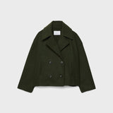 Double Breasted Wool Peacoat Women