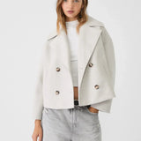 Double Breasted Wool Peacoat Women