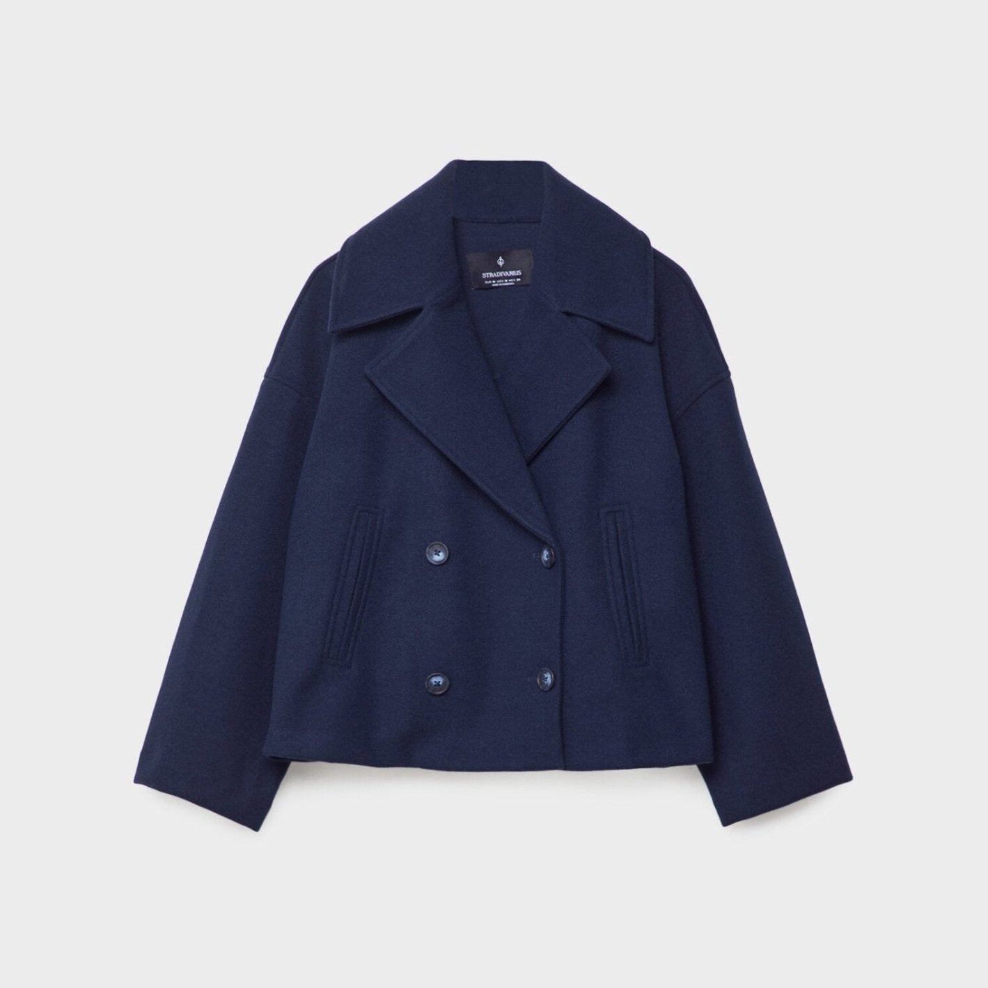 Double Breasted Wool Peacoat Women