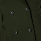 Double Breasted Wool Peacoat Women