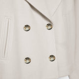 Double Breasted Wool Peacoat Women