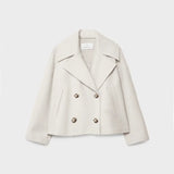 Double Breasted Wool Peacoat Women