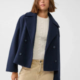 Double Breasted Wool Peacoat Women