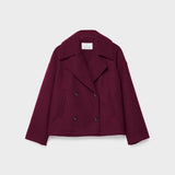 Double Breasted Wool Peacoat Women