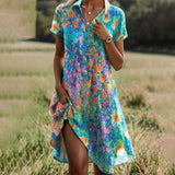 Elise | Casual Polka Dot Midi Dress Women Summer Flowy