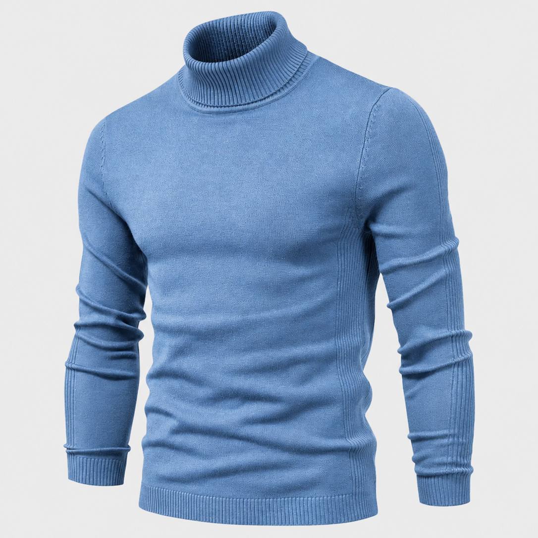 Men's Turtleneck Slim-Fit Long Sleeve Sweater