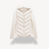 Women's Chevron Quilted Jacket with Hood