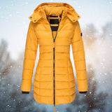 Longline Hooded Puffer Coat Waterproof