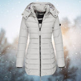 Longline Hooded Puffer Coat Waterproof