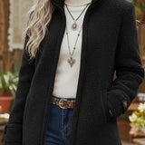 Fleece Stand Collar Jacket Women