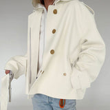 Shirt Collar Belted Trench Coat