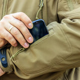 Men's Tactical Jacket and Cargo Pants Two Piece Set with Hooded Zip Front and Multiple Utility Pockets