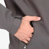 Men's Tactical Jacket and Cargo Pants Two Piece Set with Hooded Zip Front and Multiple Utility Pockets