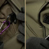 Men's Tactical Jacket and Cargo Pants Two Piece Set with Hooded Zip Front and Multiple Utility Pockets